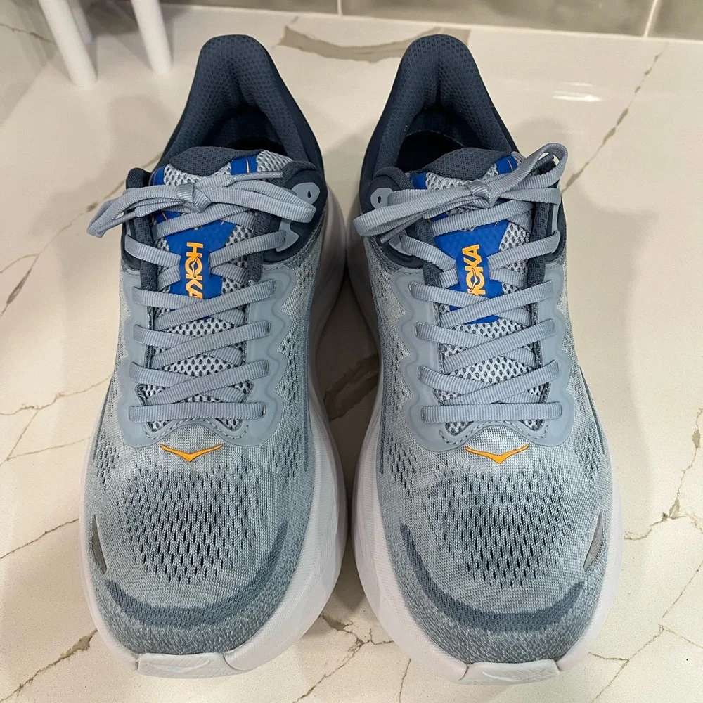 Hoka Bondi 9 Running Shoes. Men’s Size 10D Color Drizzle / Downpour - Picture 5 of 9